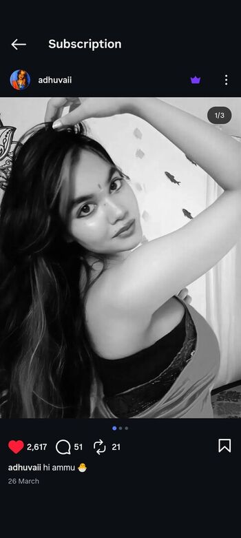 Full leaked Adhuvaii private onlyfans photo