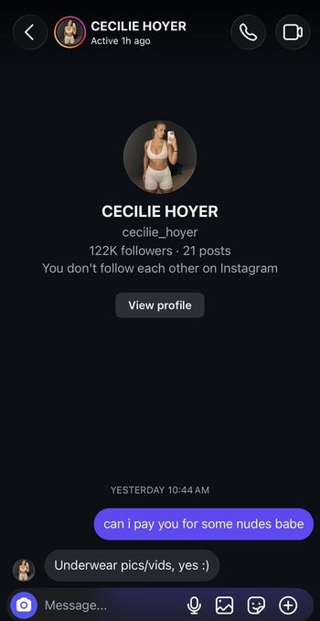Full leaked Cecilie hoyer private onlyfans photo
