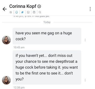Full leaked Corinna kopf  page private onlyfans photo