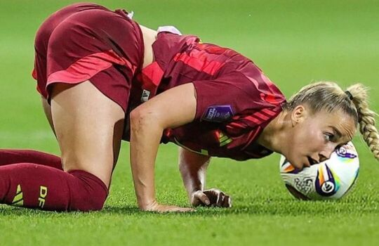 Full leaked Female football page private onlyfans photo