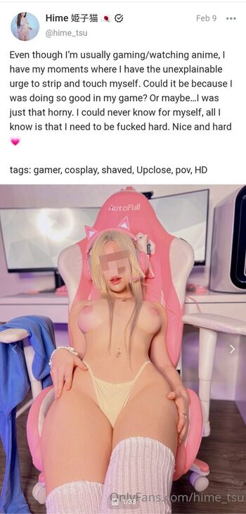 Full leaked Hime tsu  page private onlyfans photo