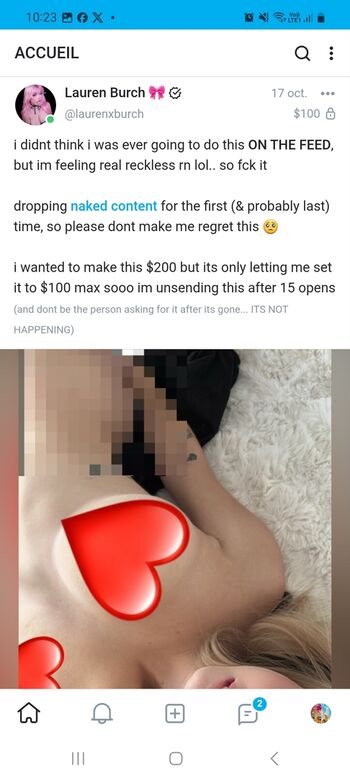 Full leaked Lauren burch private onlyfans photo