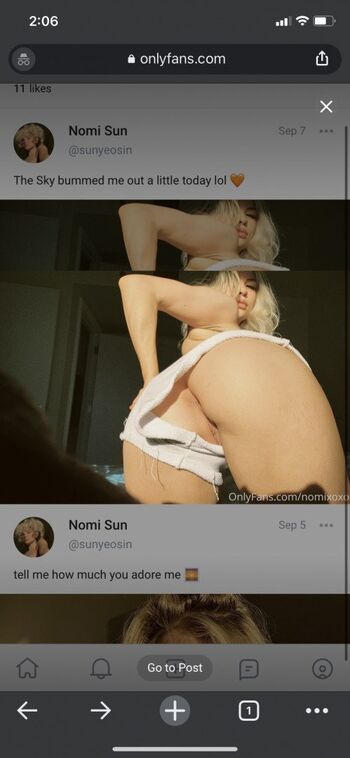 Full leaked Nomi sun private onlyfans photo