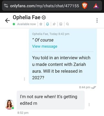 Full leaked Ophelia fae private onlyfans photo